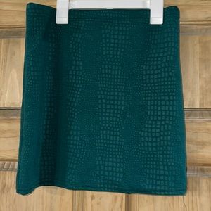 Croc Print Bodycon Mini Skirt